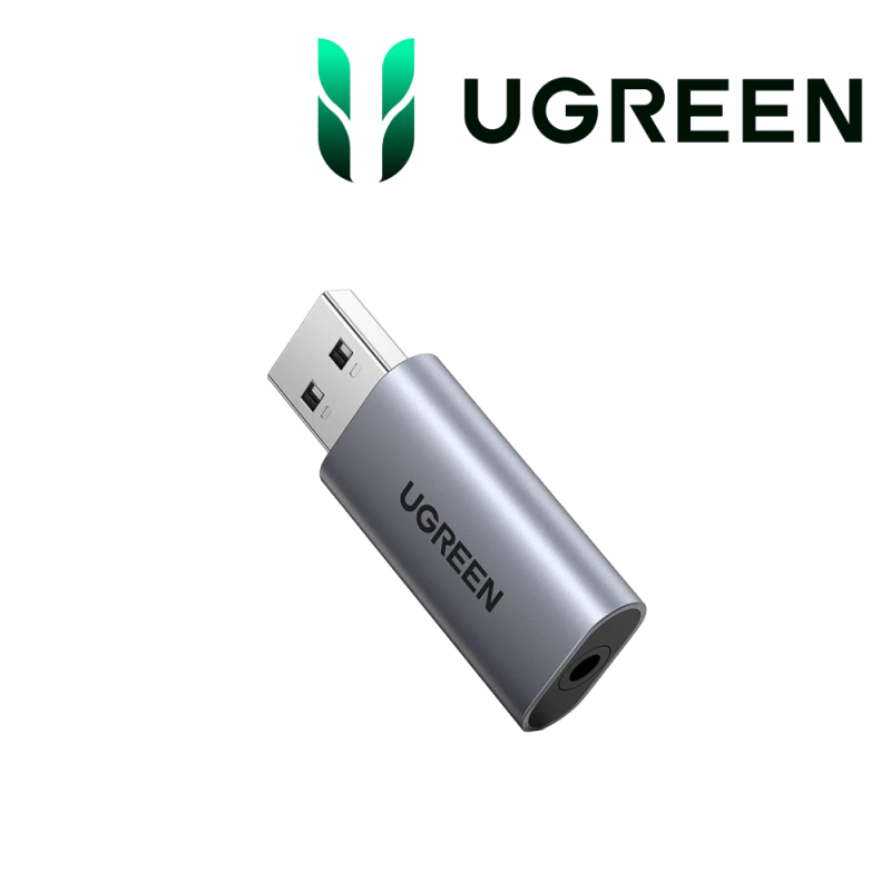 Ugreen Adaptateur USB-A to Port Jack audio 3 5mm 