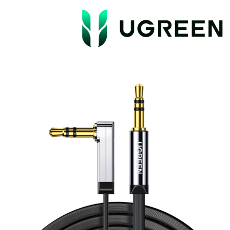 Ugreen Cable Audio Jack flat Angled 3.5mm 1M