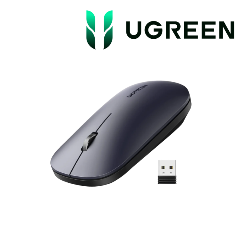 Ugreen Souris sans fil 2 4Ghz 10M GRIS Noir