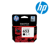 HP 653 Black Original Ink Advantage Cartridge