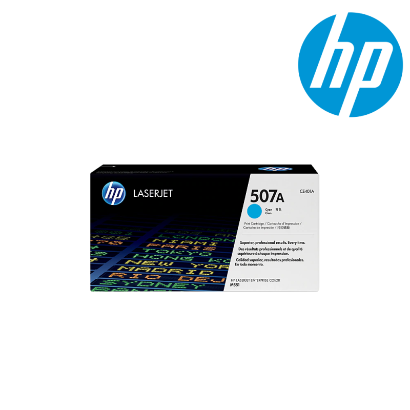 HP 507A Cyan LaserJet Toner Cartridge