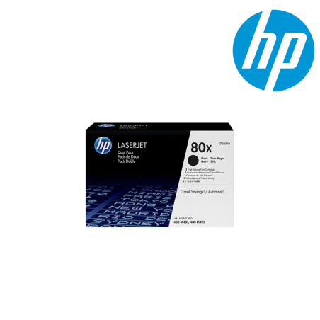 HP 80X Black Dual Pk LJ TonerCartridge