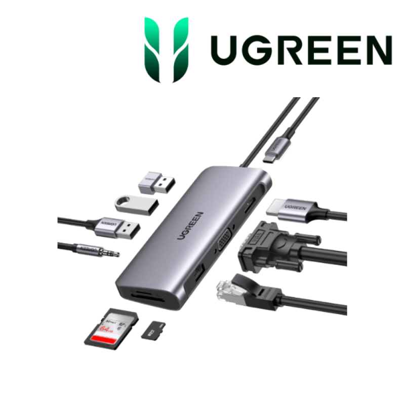 Ugreen Station d accueil USB-C 9 en 1