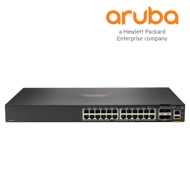 HPE Aruba CX 6200F 24G Class4 PoE 4SFP  370W