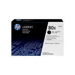 HP 80X Black Dual Pk LJ TonerCartridge