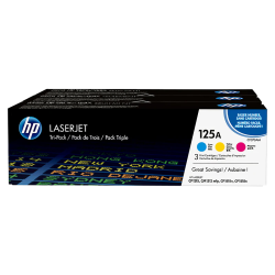 HP 125A 3-pack Cyan Yellow Magenta